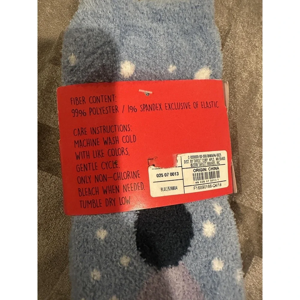 Polar Bear Super Soft Socks Womens Shoe 4-10 Blue Bear Fuzzy‎ Winter Cozy